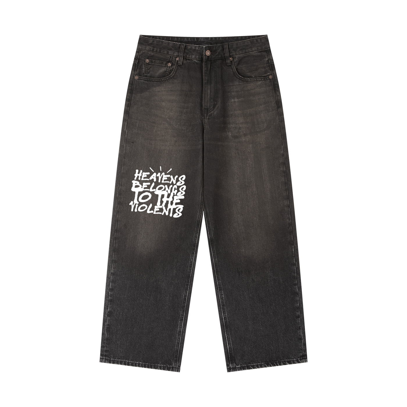Vintage Wash Heavyweight Denim Jeans