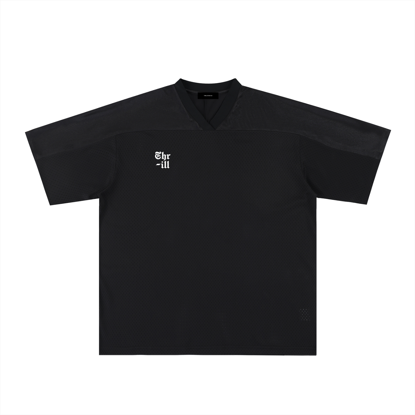 Oversized Mesh V-Neck Soccer Jersey