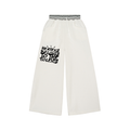 Striped Waist Wide Leg Pants