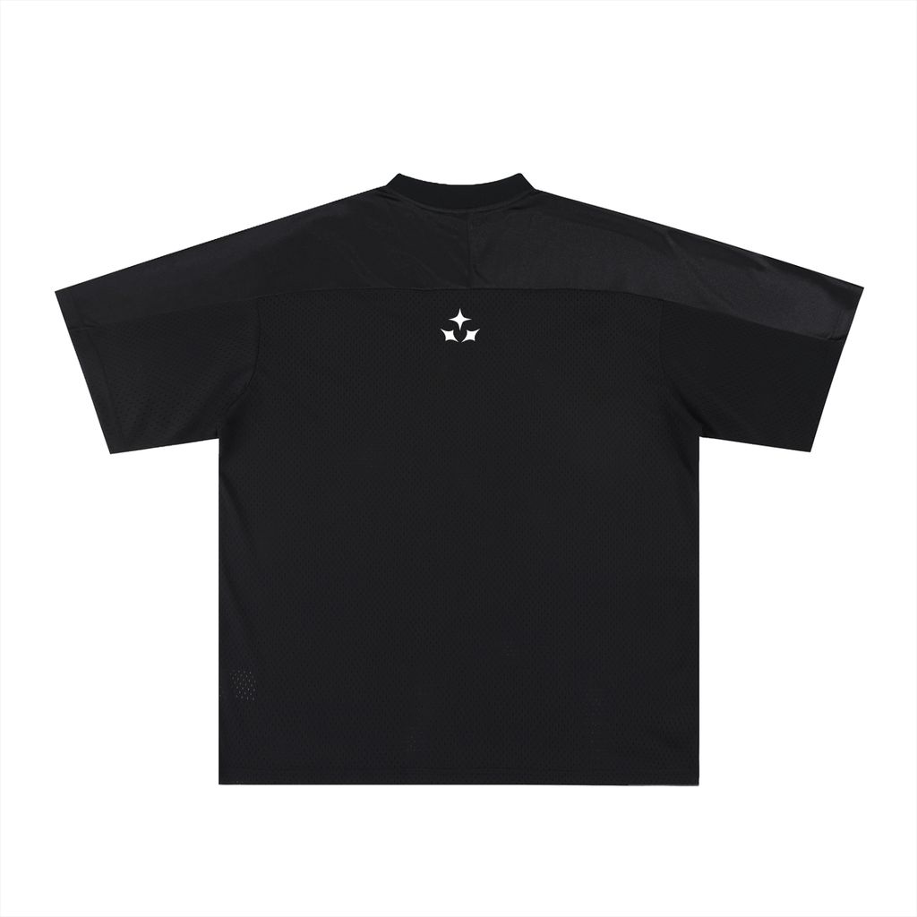Oversized Mesh V-Neck Soccer Jersey