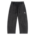 Snow Wash Drawstring Cotton Pants